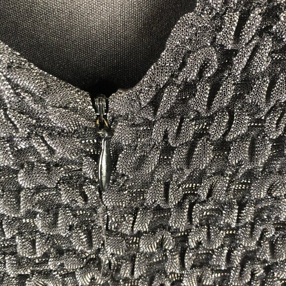 JS Collections Dress Womens 12 Metallic Maxi Evening Formal Gown Retro Shiny - Picture 12 of 16